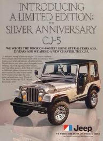 Silver Anniversary CJ-5 Limited Edition is created