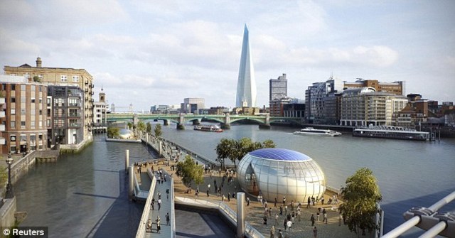 Walking on water: £60million walkway that'll let Londoners take a stroll on the Thames