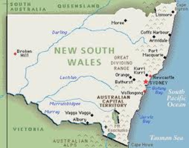 New South Wales was created.