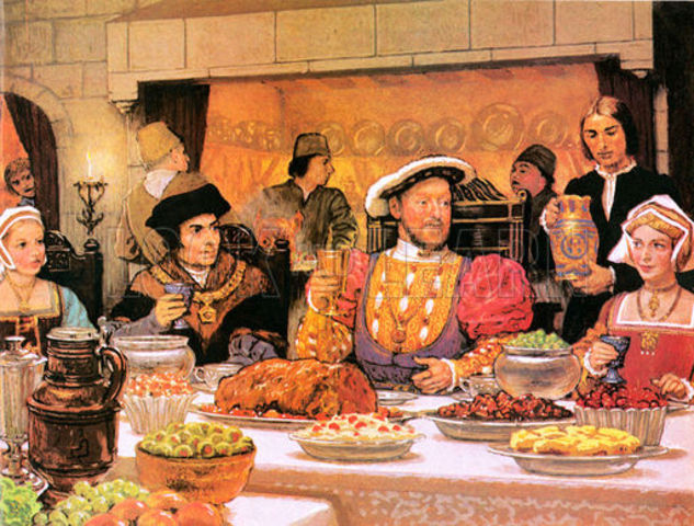 Enters service to King Henry VIII