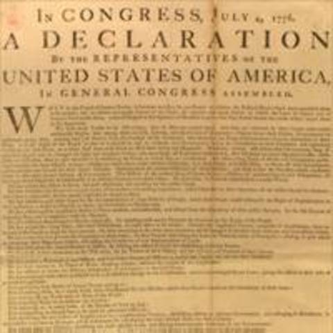 Declarartion of Independence signed