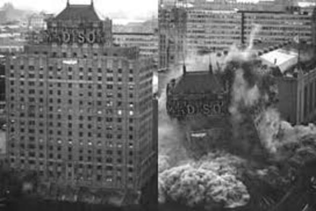 The Madison Hotel in Boston, Mass., was Destroyed by Implosion