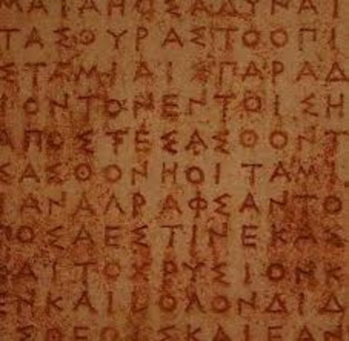 800 a.C. ALFABETO GRIEGO