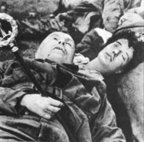 Benito Mussolini was Executed