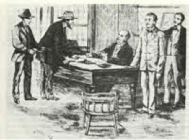 Ned and his gang rob a bank in Euroa