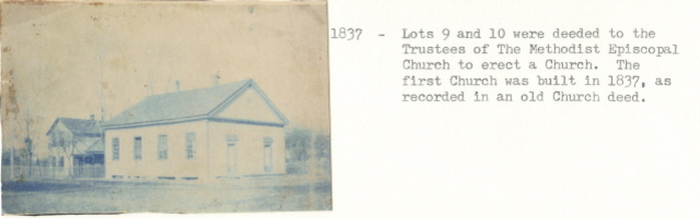 First Methodist church is built