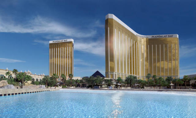 The brand new Mandalay Bay hotel and casino opens in Las Vegas