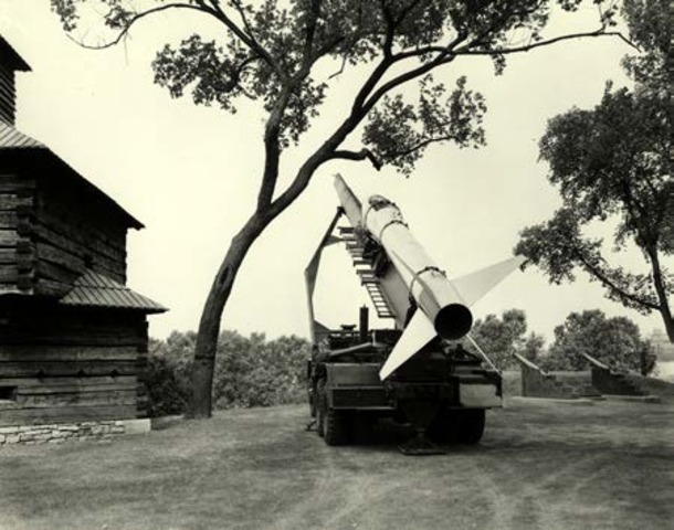 Development of Honest John truck-mounted launchers