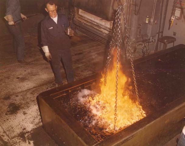 Oil Quenching on M85 Machine Gun