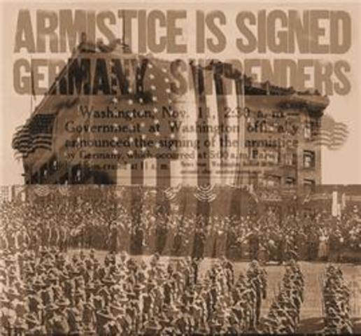 The Treay of Armistice is Signed
