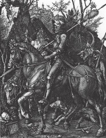 Durer "The Knight, Death, and the Devil"