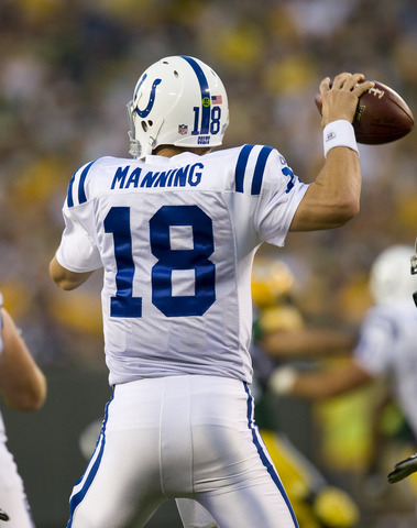 Manning passes for 4,557 yards, wins NFL MVP award nearly unanimously. Named NFL Offensive Player of the Year, Best NFL Player ESPY