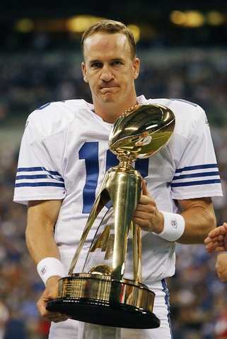 Leads Colts to a victory in Super Bowl XLI