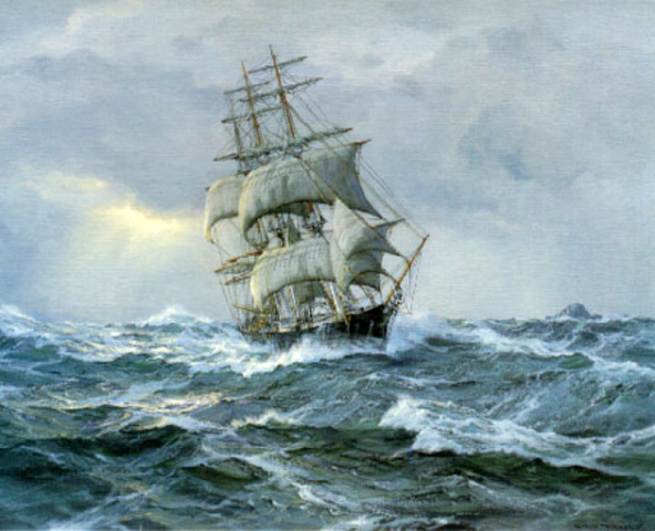 Out at sea