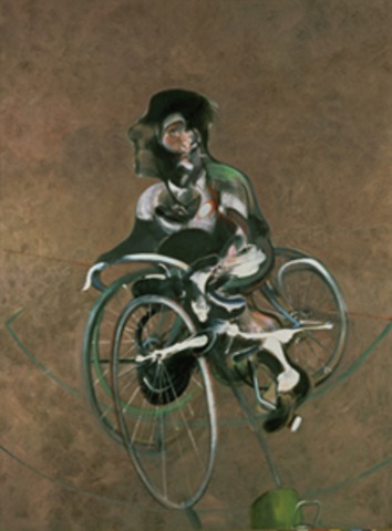 Portrait of George Dyer Riding a Bicycle