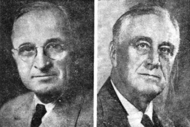 FDR dies and Truman becomes President of the US