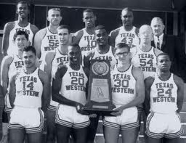 1966 Texas Western Tops #1 Kentucky in National Championship With Only African American Players