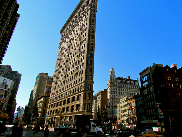 skyscrapers fill the sky