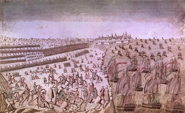 Arrival of 30,000 British Troops in New York Harbor