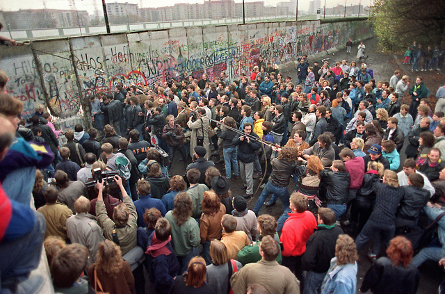 The Berlin Wall Crumbles