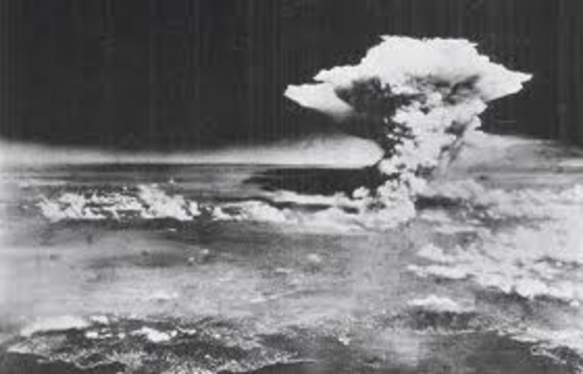 Atomic bomb is dropped on Hiroshima.