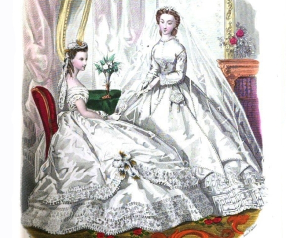 ladies in evening gowns