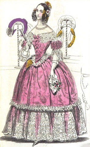 ladies in evening gowns