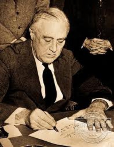FDR asks for war on Japan