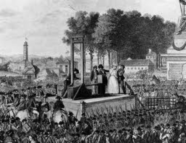Louis XVI and Marie Antoinette executed