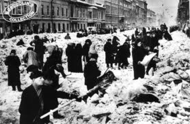 German siege at leningrad.