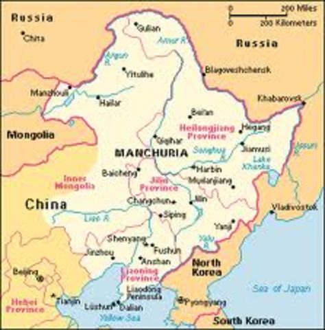 Japan’s Army seizes Manchuria, China