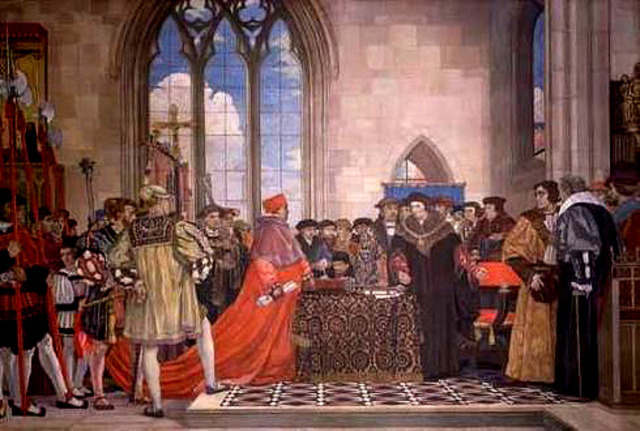 Becoming closley aquainted with King Henry