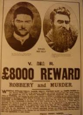 The Kelly gang were declared outlaws