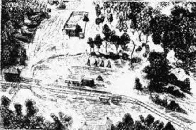 The railway line at Glenrowen was ruined