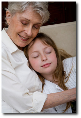 My grandma has to leave me for the first time.