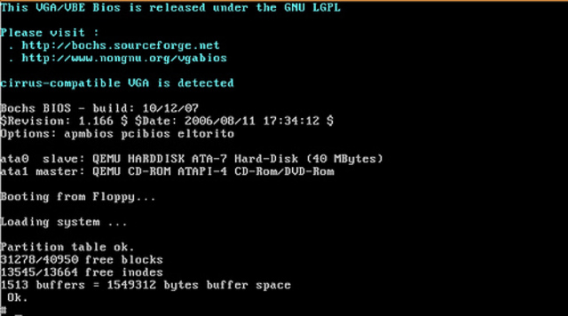 Versión 0.01 de Linux