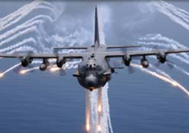 AC130 Gunships Equiped with 105mm Howitzers