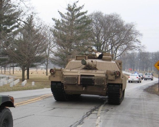 An M1A2 stationed at RIA