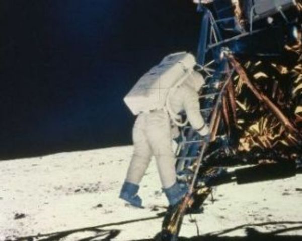 Neil Armstrong sets foot on the Moon.