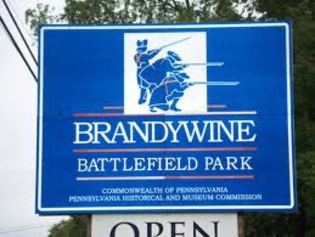 Washington defeated at Brandywine