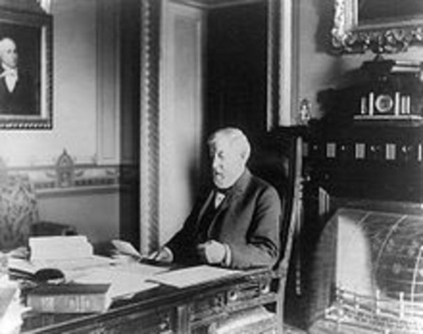 James G. Blaine Retires