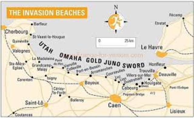 1944 June - D-Day invasion of France at Normandy by Allies