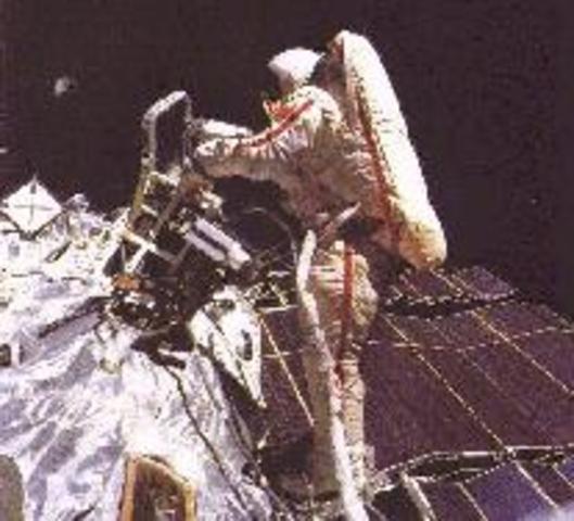 First woman to walk in space.