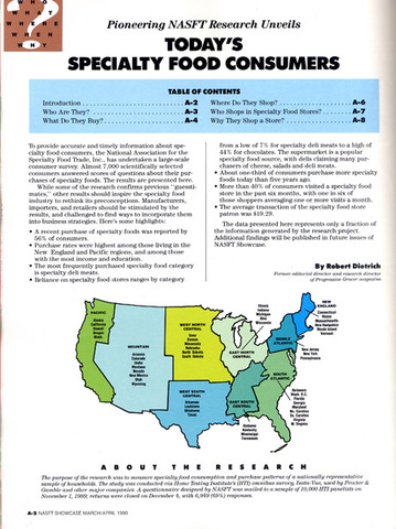 Launch of "Today's Specialty Food Consumers" Report
