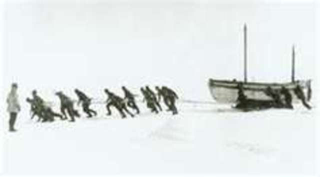 The men pack their supplies and head toward open waters