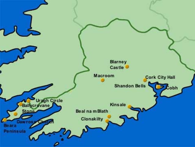 The Vikings created the settlement near Cork