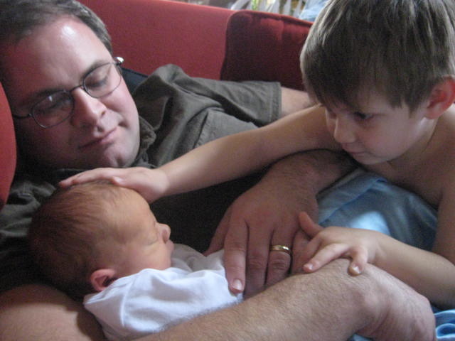 Parker's little brother, Sawyer, was born.