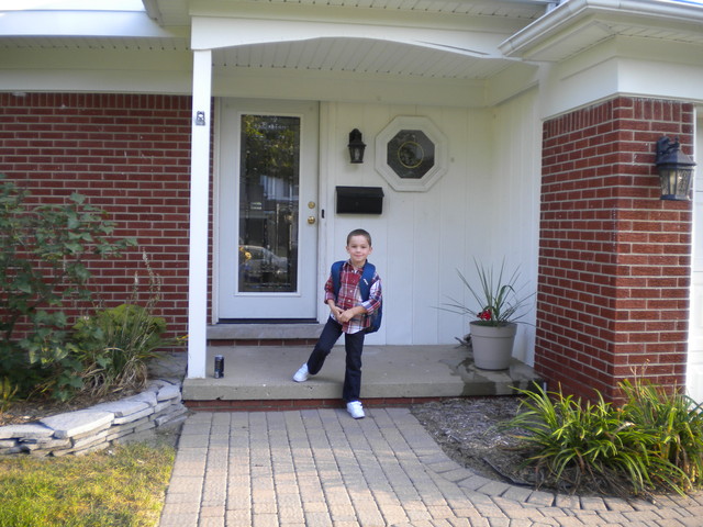 my sons first day of school