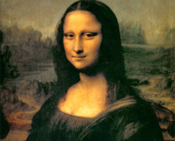 Painting of the Mona Lisa