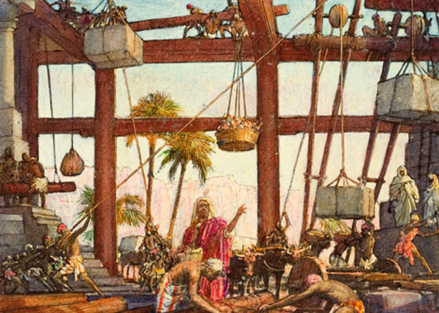 Solomon becomes king and builds the great temple